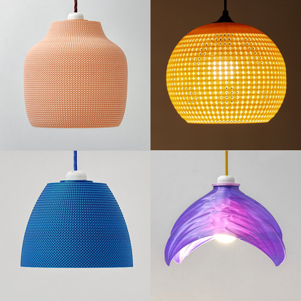 3D Printed Lamp Shades Made From PLA